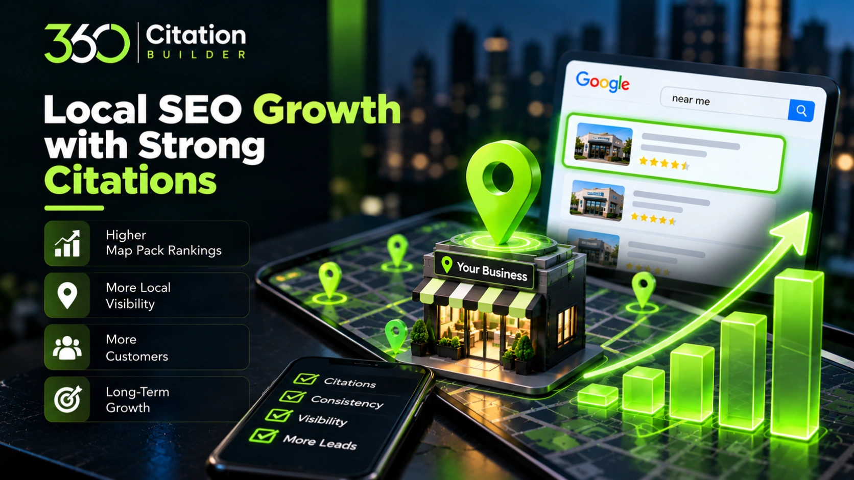Local Citations: The Complete Guide to Citation Building for Local SEO Local business citations supporting Google Maps visibility and long-term local SEO growth